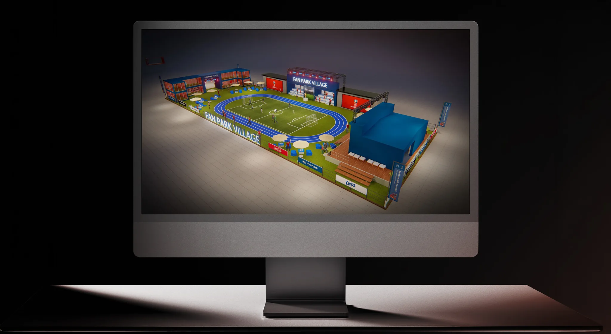 2018 러시아월드컵 현대자동차 팬파크 — Site & 3D 3/4
